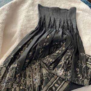 Lapis Sequined Gold and black Skirt Dress combo OS